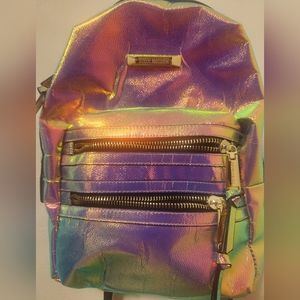 Steve Madden Iridescent Mini Backpack Purse
